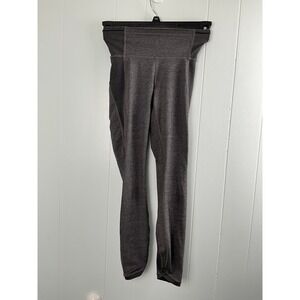 Lululemon Size 2  Heathered Black Charcoal Gray High Rise Full Length Leggings